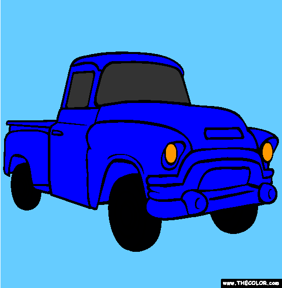 Pickup Truck Coloring Page