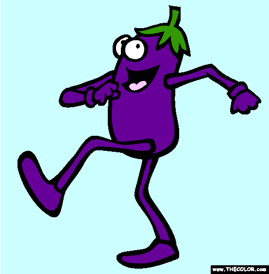 Eggplant Coloring Page