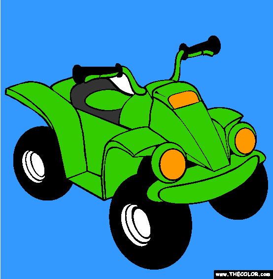 ATV Coloring Page