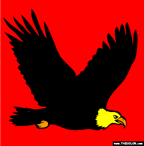 Bald Eagle Memorial Day Coloring Page