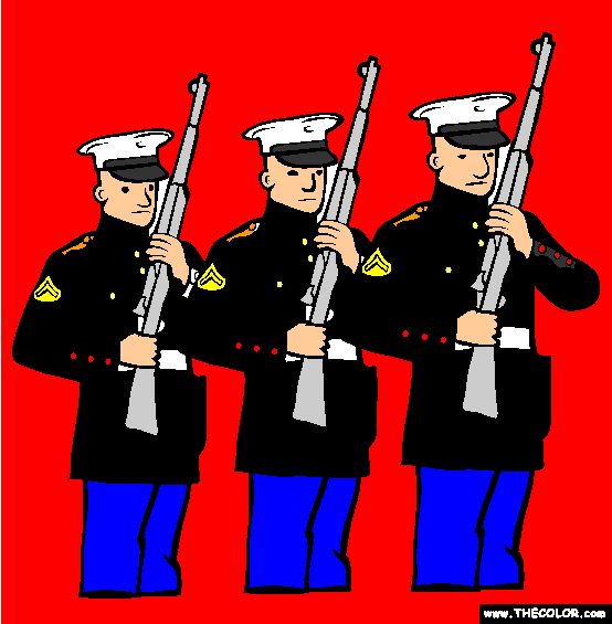 Marine Corps Online Coloring Page
