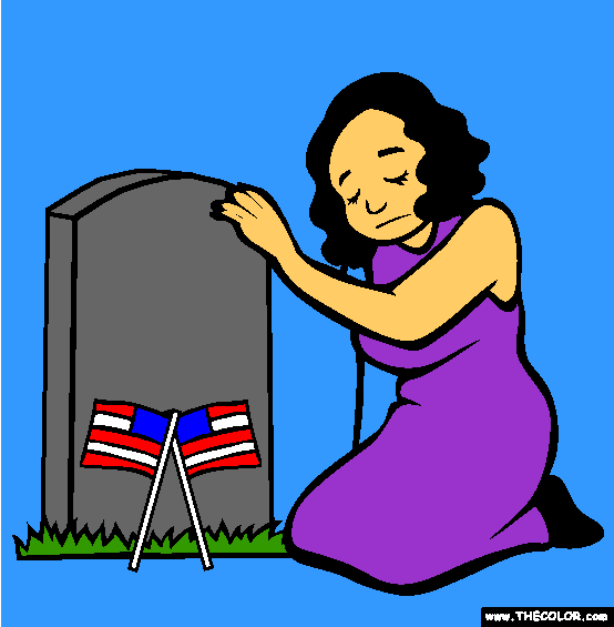 Remember our Fallen Hero Soldiers Coloring Page