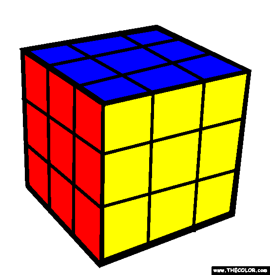 Rubiks Cube Coloring Page