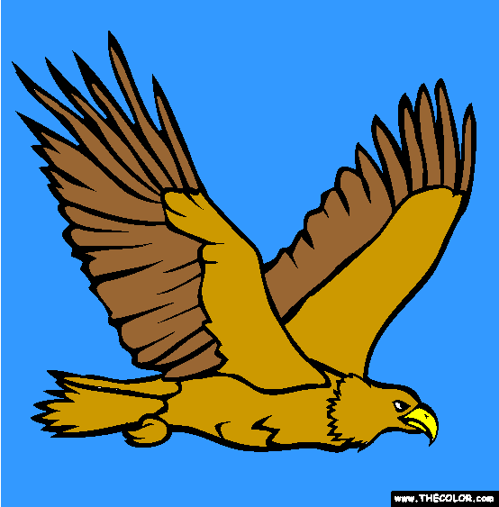 Bald Eagle Memorial Day Coloring Page