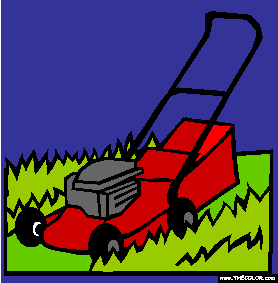 The Lawnmower Coloring Page