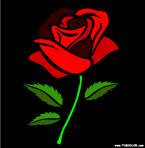 Rose Coloring Page