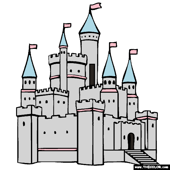 Castle Coloring Page