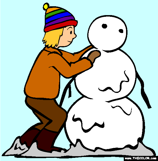 Snowman Coloring Page