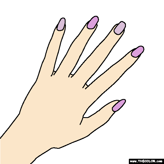 Nail Polish Coloring Page