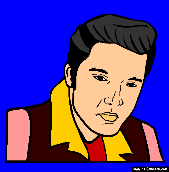 Elvis Presley Coloring Page