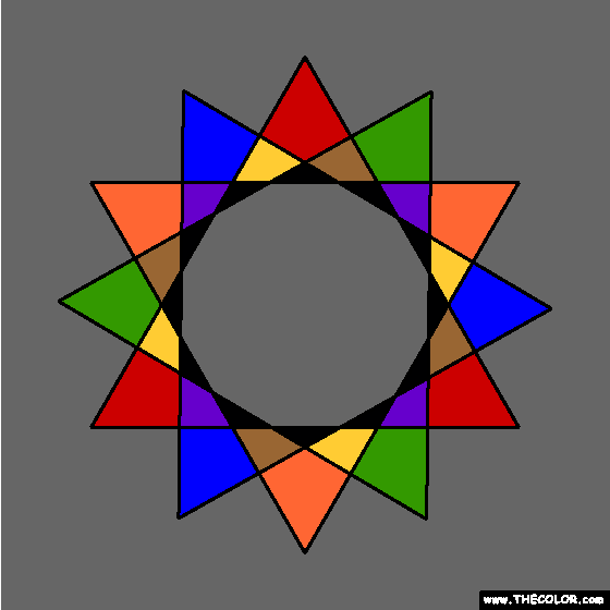 Star Polygon Coloring Page