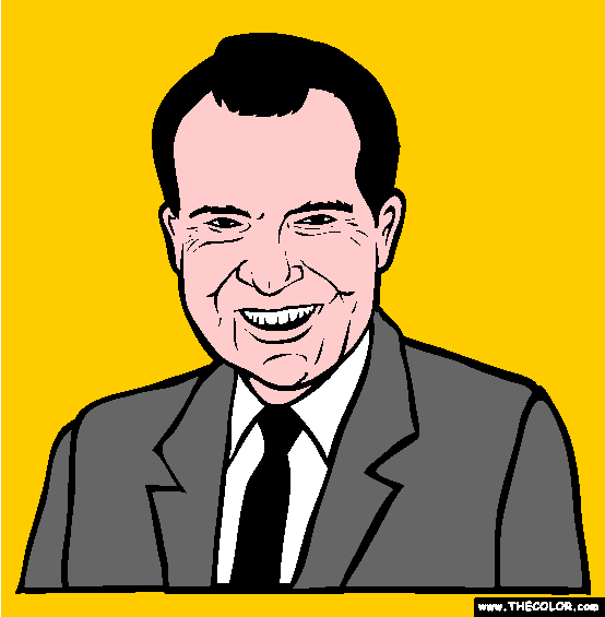 Richard M Nixon Coloring Page