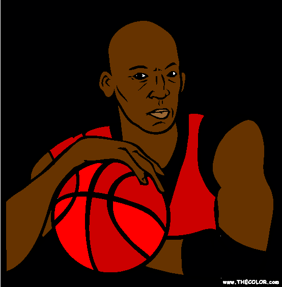 Michael Jordan Coloring Page