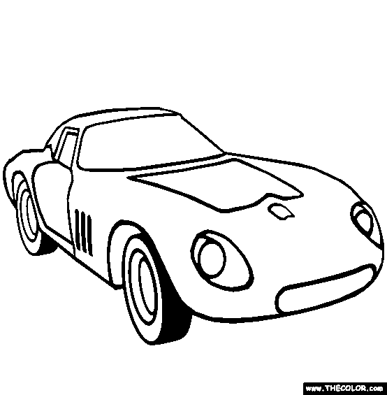 1963 Ferrari 250 GTO Coloring Page | Free 1963 Fer