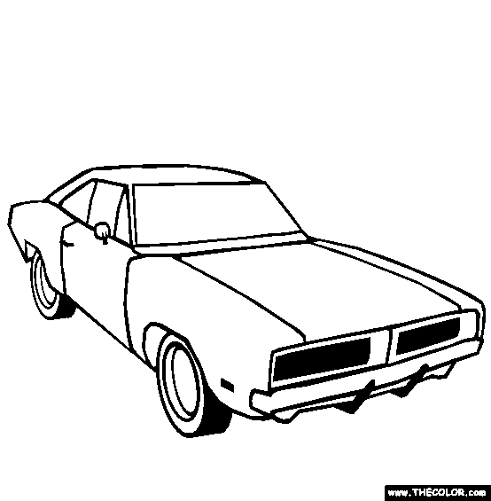 69 dodge charger coloring pages