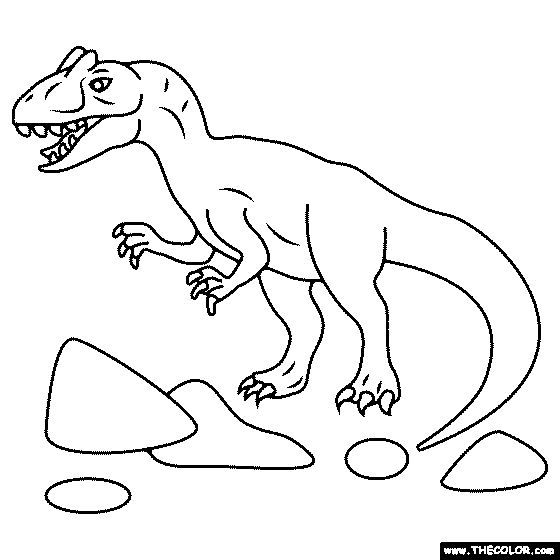 Allosaurus Coloring Page