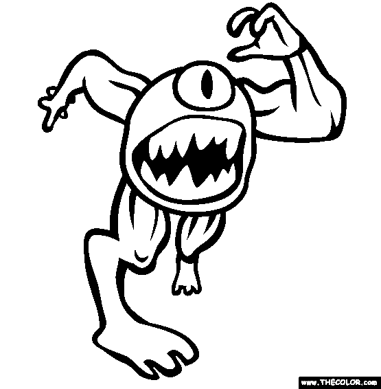 Download Monsters Online Coloring Pages