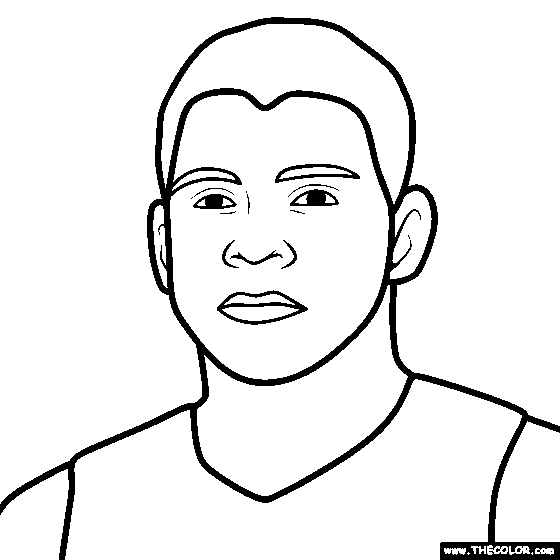 Anthony Edwards Coloring Page