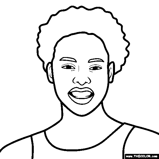 Ashleigh Johnson Coloring Page