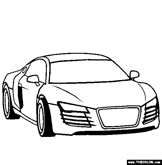 Pictures Of Sports Cars To Colour In