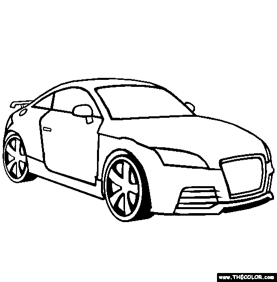 audi coloring pages