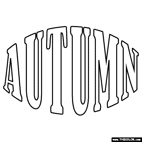 Autumn Coloring Page