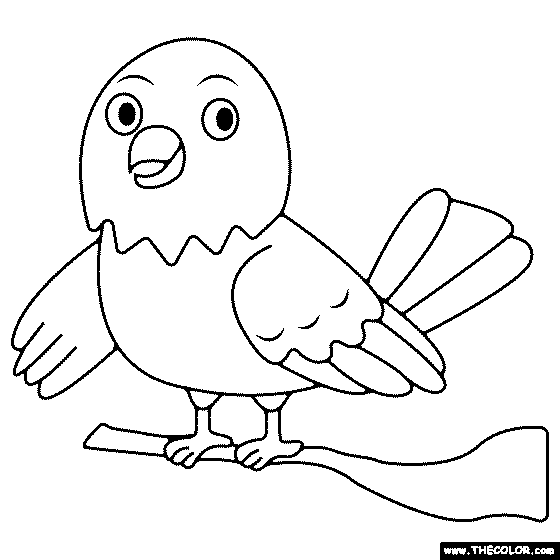 Baby Eagle Coloring Page