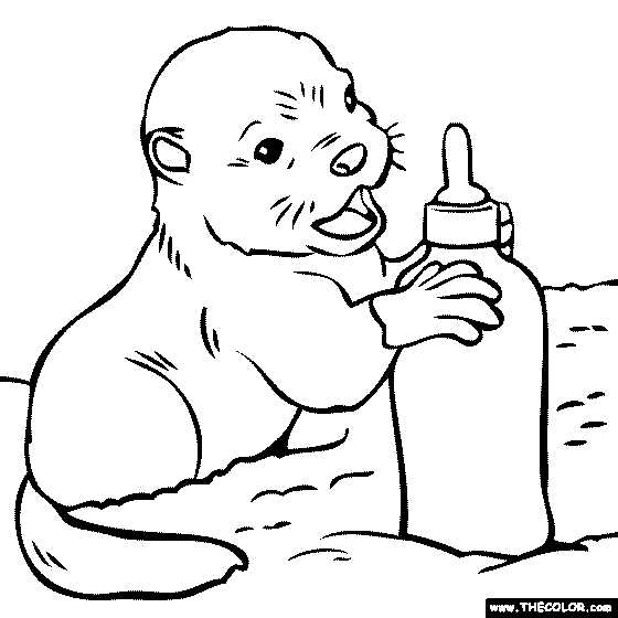 Baby Animals Online Coloring Pages