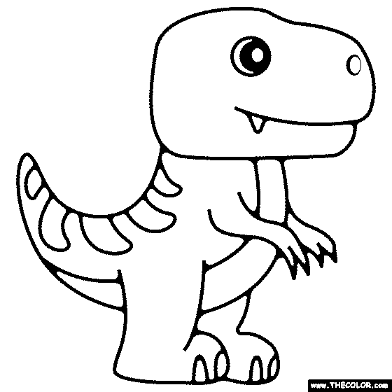 t rex coloring pages for kids
