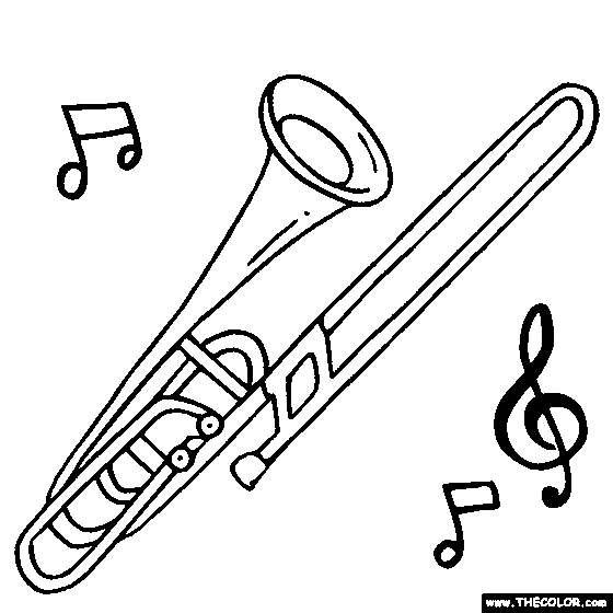 Musical Instruments Coloring Pages  Page 1