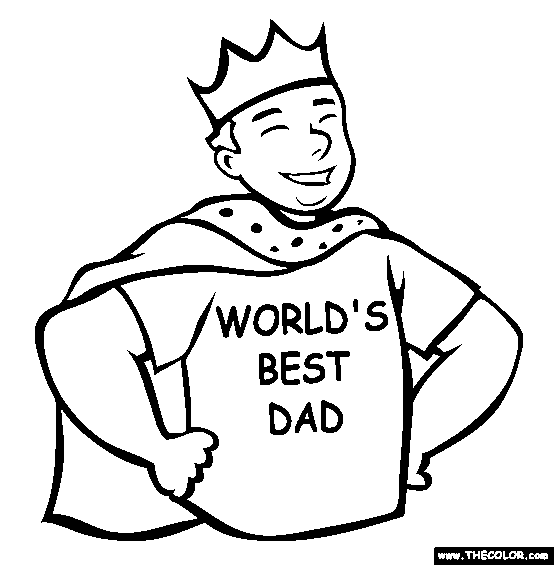 dad coloring page