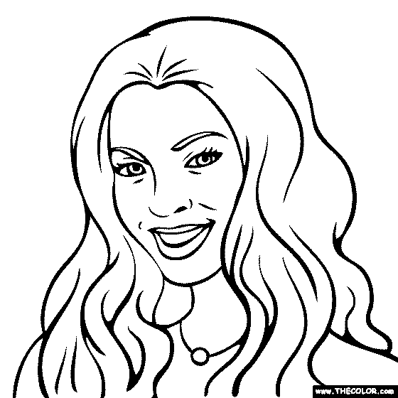 coloring pages of beyonce