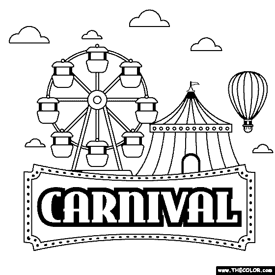 Celebrations Online Coloring Pages