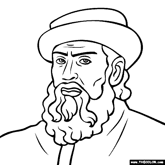 Famous Historical Figure Coloring Pages