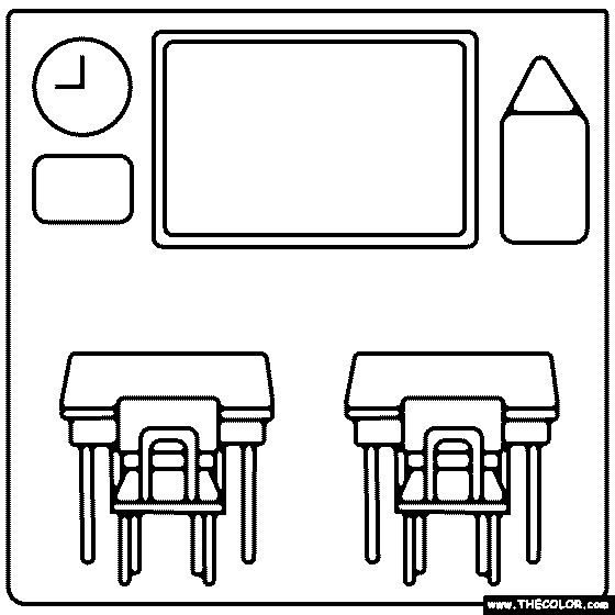 930 Classroom Items Coloring Pages  Latest