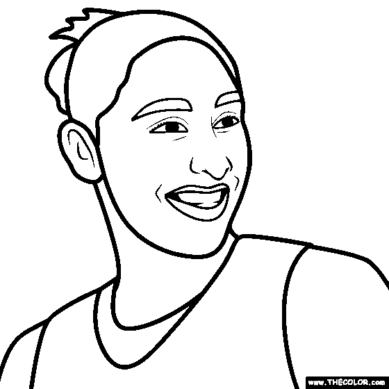 Diana Taurasi Coloring Page