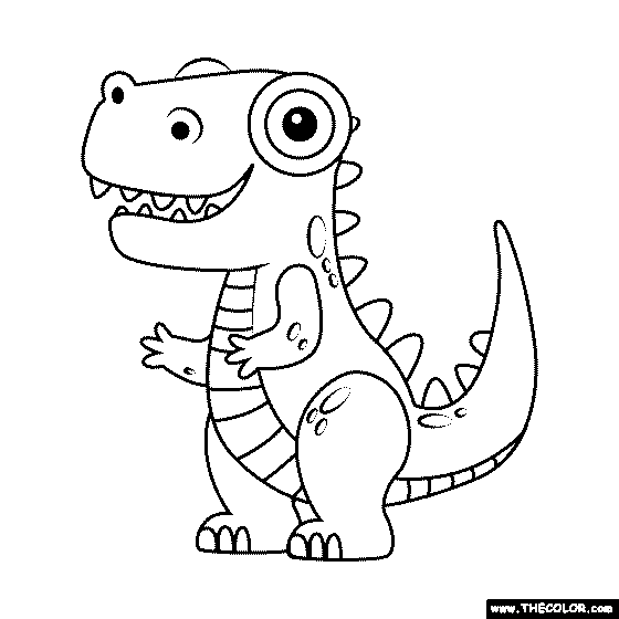 Dino Coloring Page