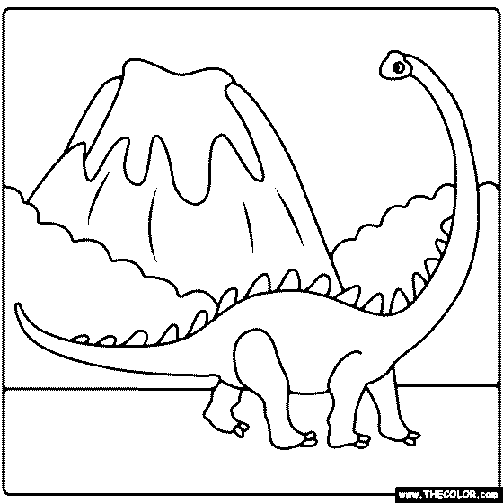 Diplodocus Coloring Page