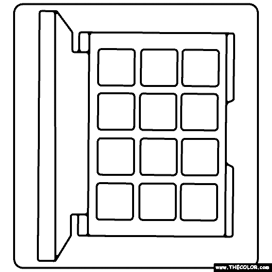 Eyeshadow Palette Coloring Page