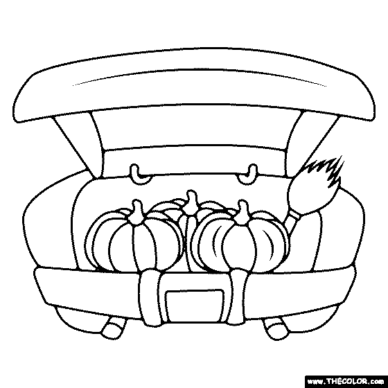 Fall Pumpkins Coloring Page