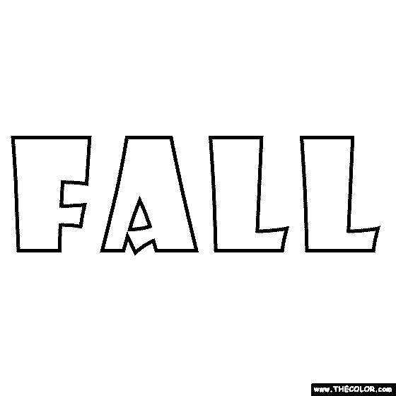 Fall Coloring Page