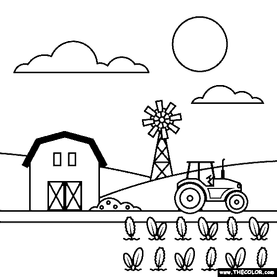 farm coloring