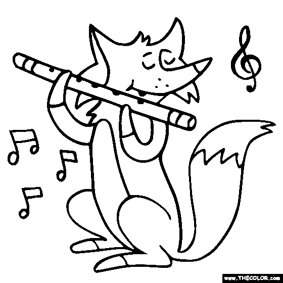 animal music coloring pages for kids