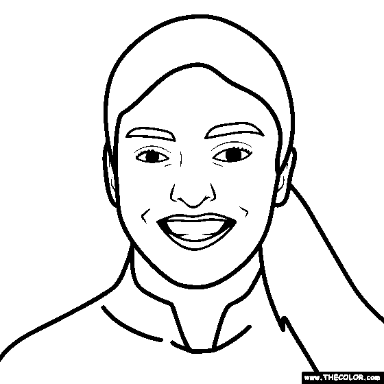 Gabby Thomas Coloring Page