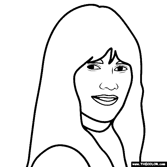 Heidi Klum Coloring Page