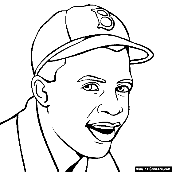brooklyn dodgers jackie robinson coloring pages