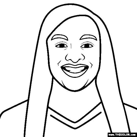 Jackie Young Coloring Page