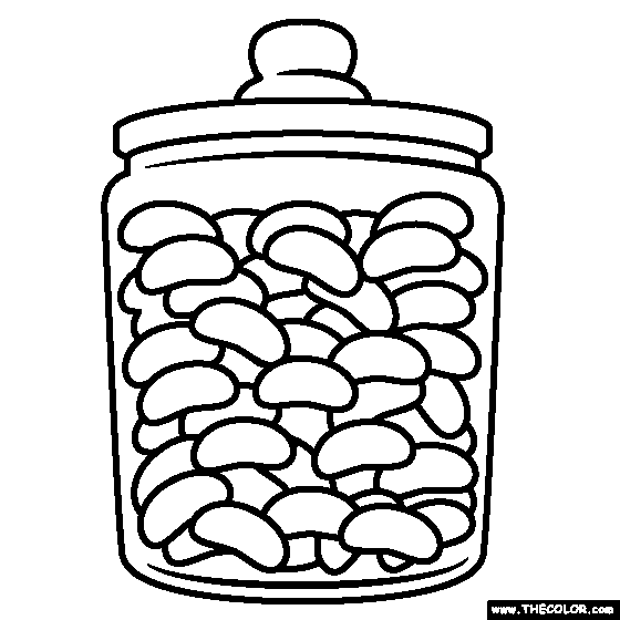 jelly bean jar clip art