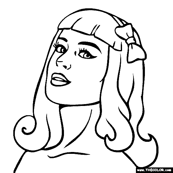 Katy Perry Coloring Page