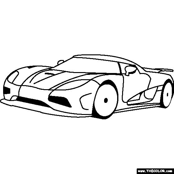 Koenigsegg Drawing Coloring Pages